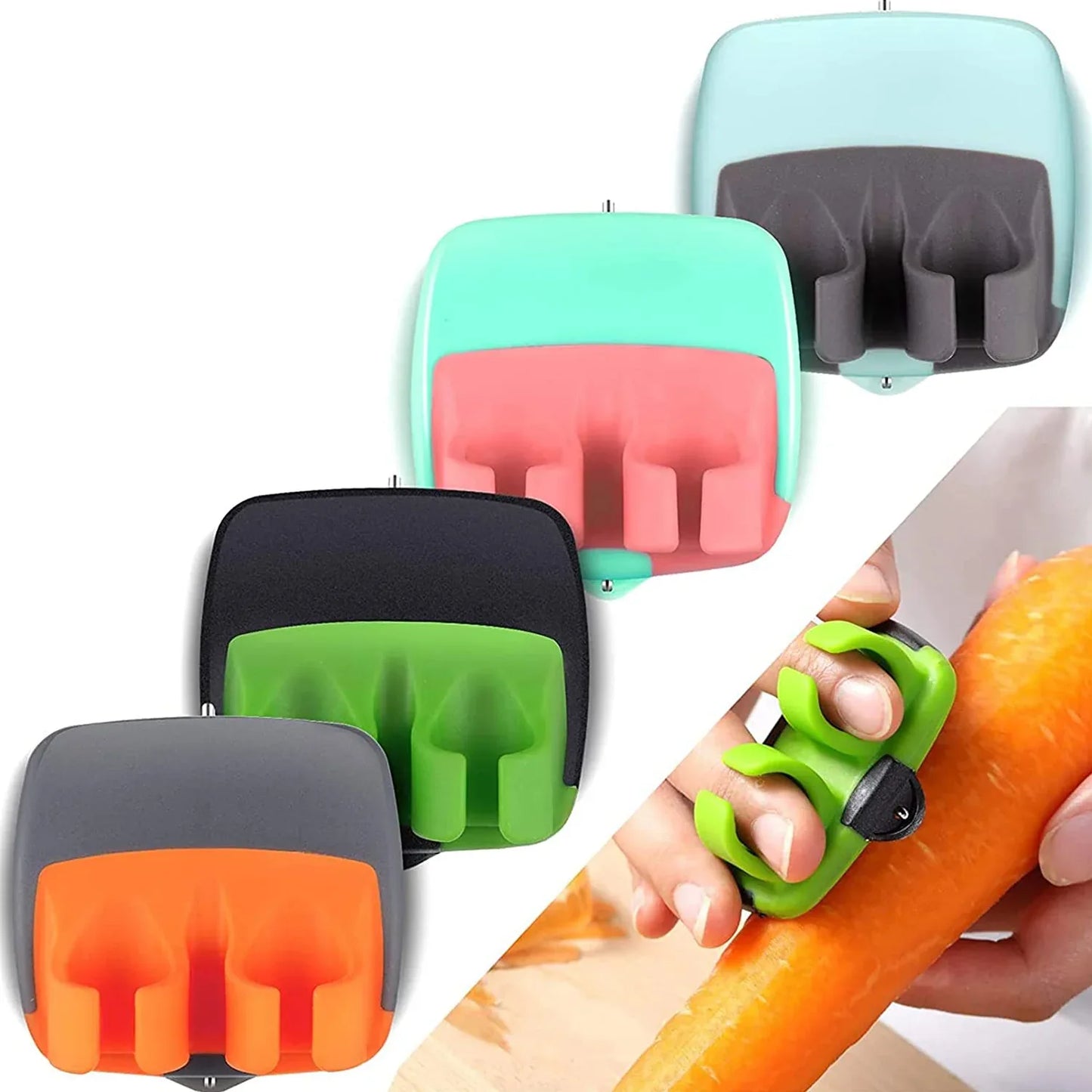 2262 Hand Palm Peeler Fruit Hand Vegetable Peeler Potato With Rubber Finger Grip Kitchen Cooking Tool Cucumber - Zidbik