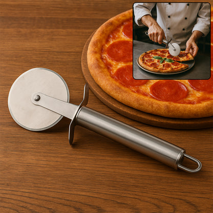 Premium Stainless Steel Pizza Cutter Wheel With Sharp Blade - Zidbik