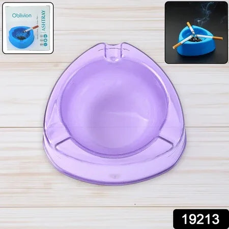 Oblivion Transparent Pueple Plastic Ashtray (1 Pc) - Zidbik
