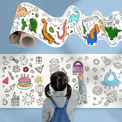 Fun And Educational Coloring Roll (1 Pc) - Zidbik
