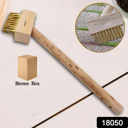 Paving Brush Wooden Block Paving Brush Patio Weed Remover Tool (1 Pc) - Zidbik