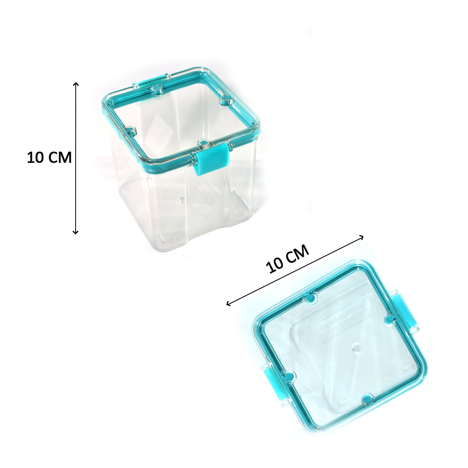 2763 4pc Square Container 700ml Used For Storing Types Of Food Stuffs And Items. - Zidbik