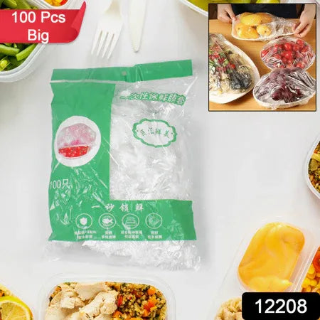 Disposable Elastic Food Storage Covers Bag (100 Pcs Set Big) - Zidbik