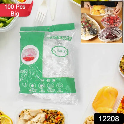 Disposable Elastic Food Storage Covers Bag (100 Pcs Set Big) - Zidbik