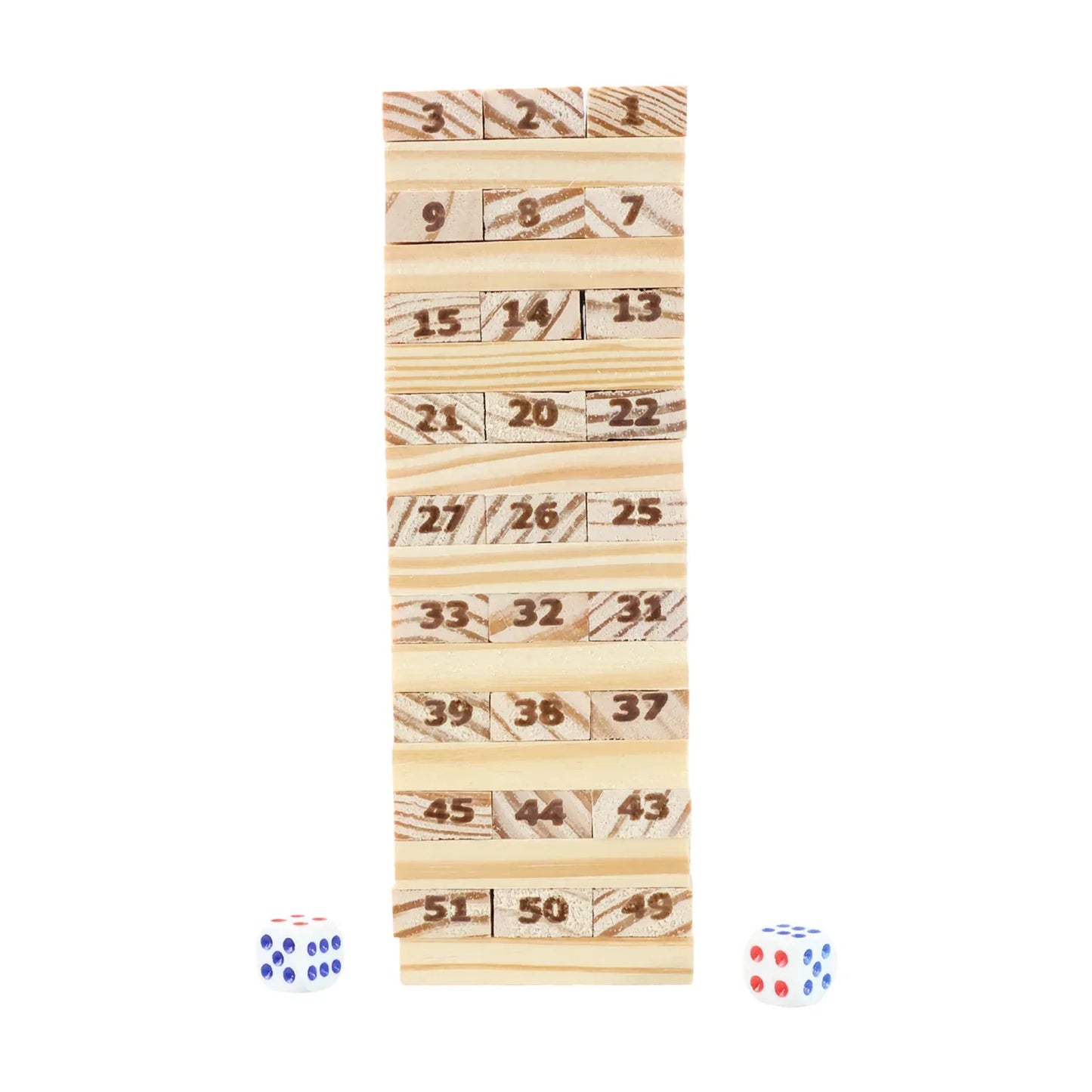 Tumbling Tower Wooden Blocks Game - (Set) - Zidbik