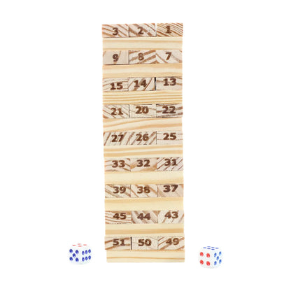 Tumbling Tower Wooden Blocks Game - (Set) - Zidbik