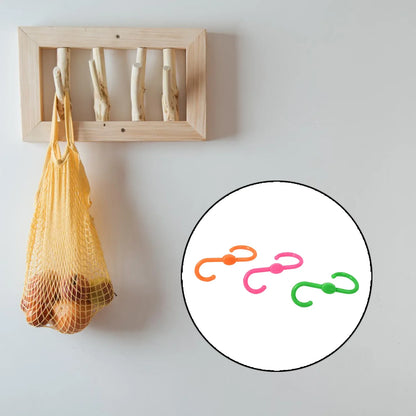 S Shape Plastic Hooks Hanger For Hanging Cloth (3 Pcs Set) - Zidbik