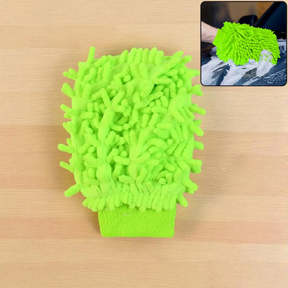 Microfiber Car Wash Glove Mitt For Carbikehome Surface - Zidbik