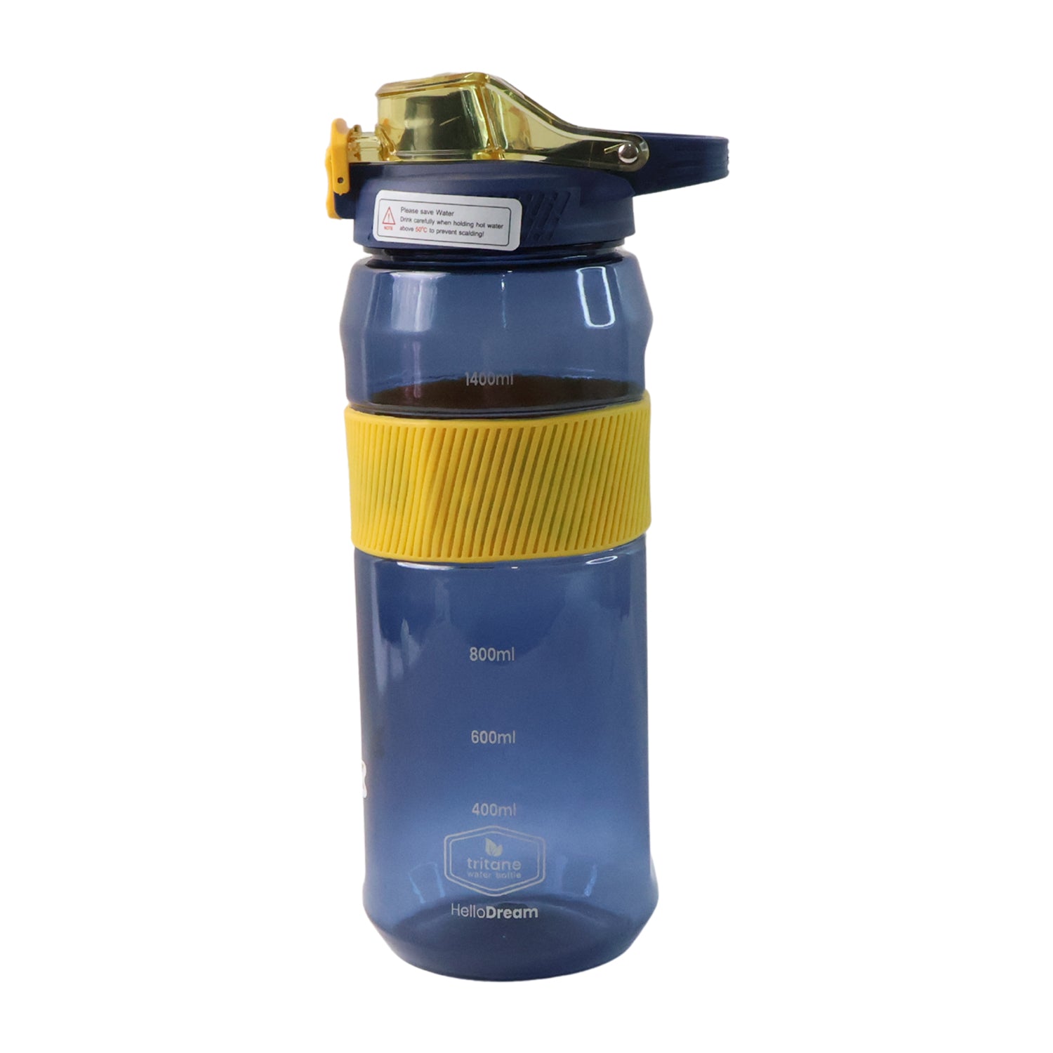 Sports Water Bottle With Flip Lock Lid 1400ml - (1 Pc) - Zidbik