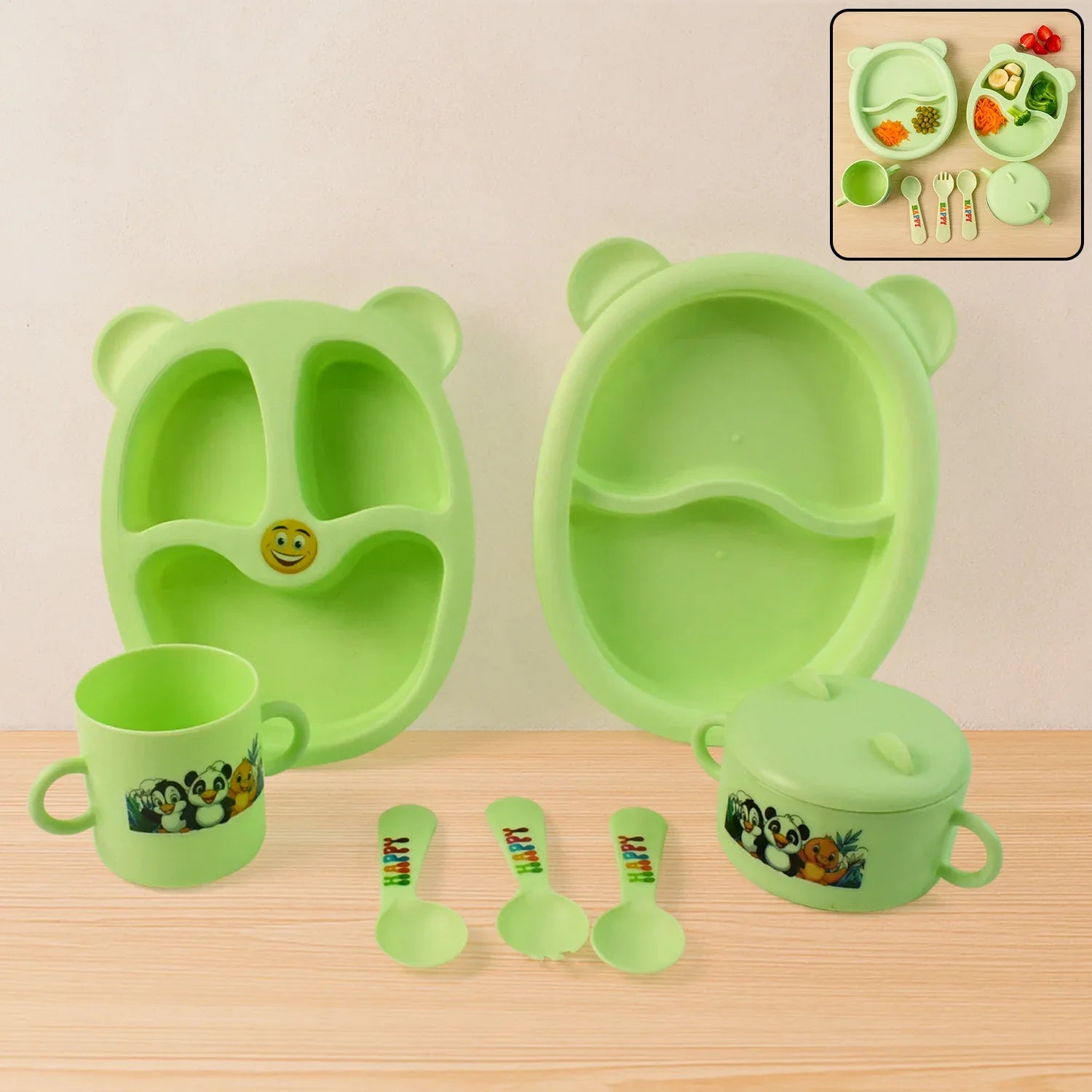 Kids Feeding Dinner (8 Pc Set) - Zidbik