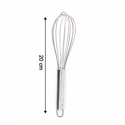 Small Stainless Steel Balloon Whisk (20cm  1 Pc) - Zidbik