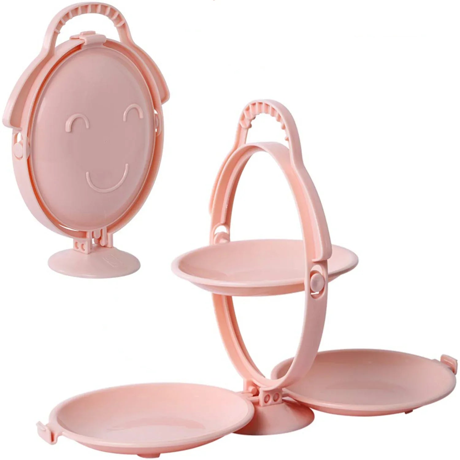 3-layer Foldable Multi-purpose Snack Fruit Dessert Serving Stand (1 Pc) - Zidbik