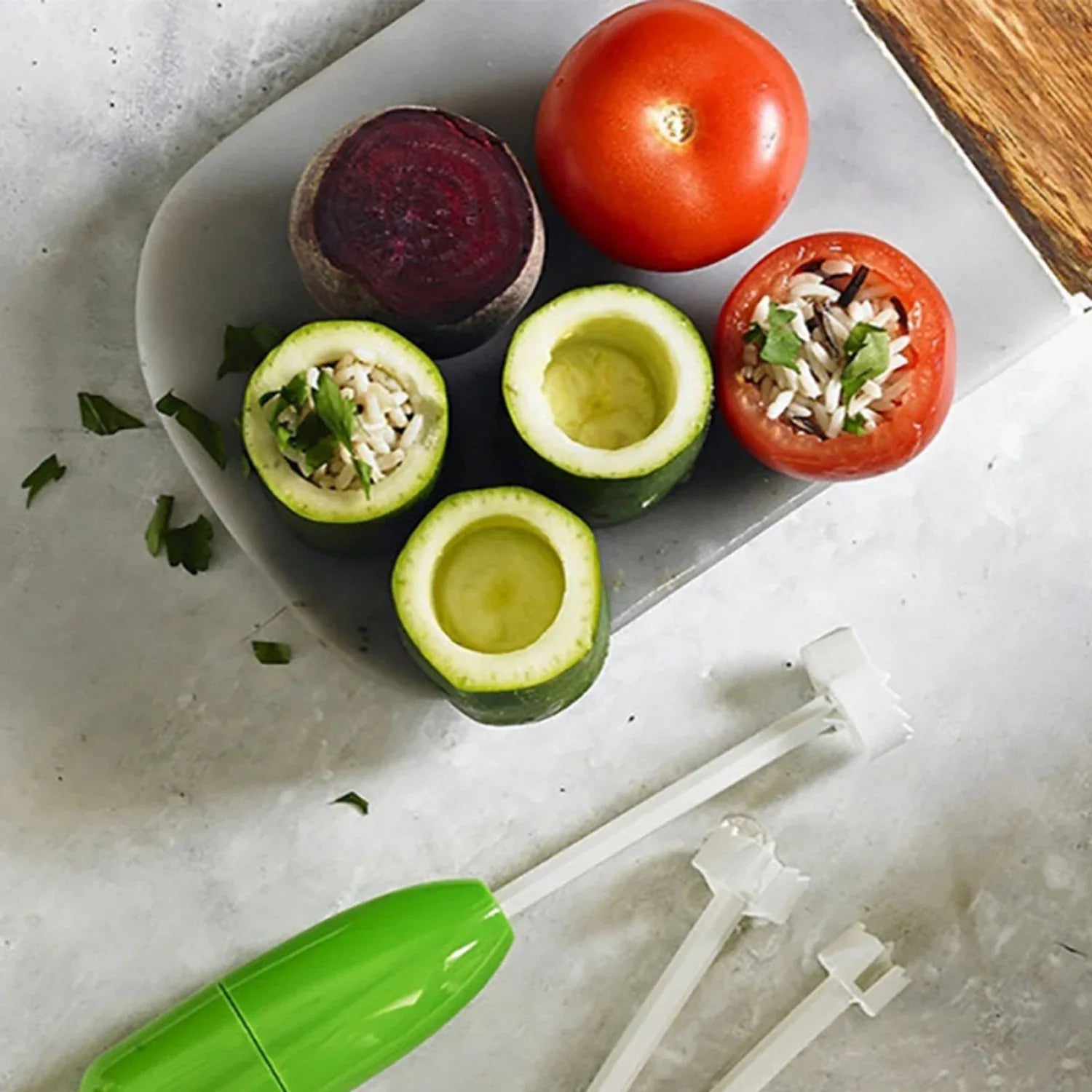 2433 Veg Drill Vegetable Spiralizer Digging For Stuffed Vegetables - Zidbik