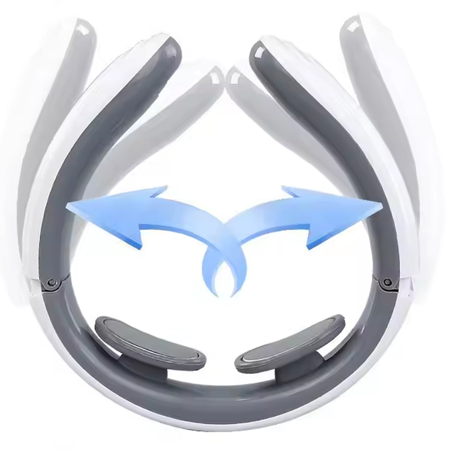 2 Heads Smart Electric Neck And Back Pulse Massager (1 Pc  Mix Design) - Zidbik