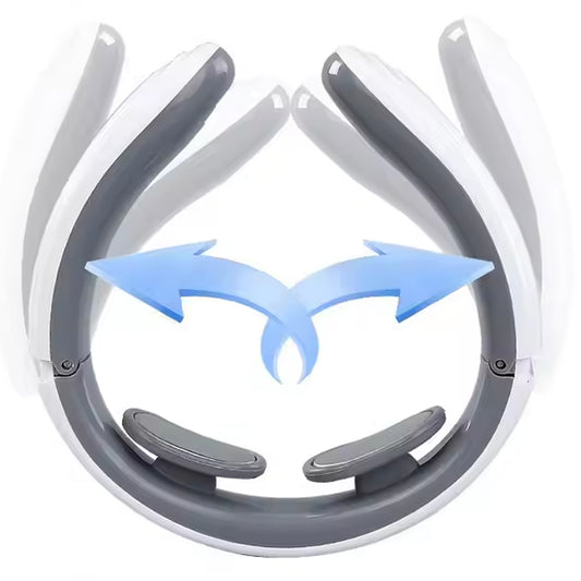 2 Heads Smart Electric Neck And Back Pulse Massager (1 Pc  Mix Design) - Zidbik