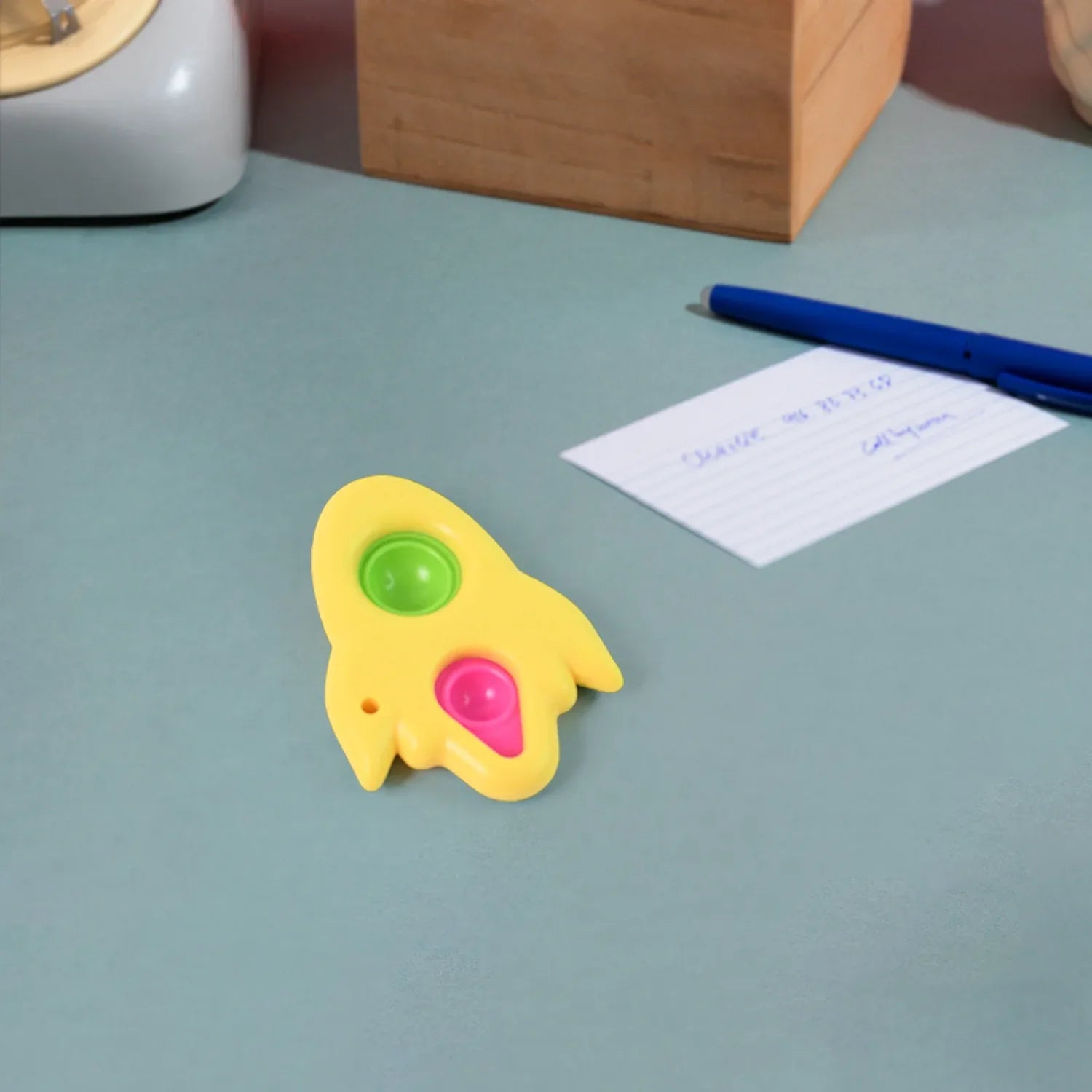 Rocket Shaped Dimple Keychain Toy (1 Pc) - Zidbik