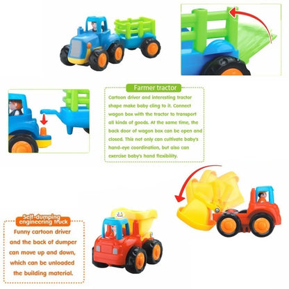 Funwoods Construction Vehicle Toy Set For Kids (4 Pc) - Zidbik