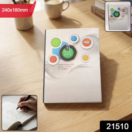 Hardbound Ruled Notebook (1 Pc 100 Pages 240x180mm) - Zidbik