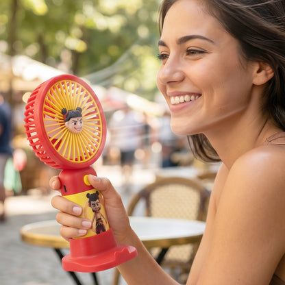 Cute Cartoon Character Portable Mini Fan (1 Pc)