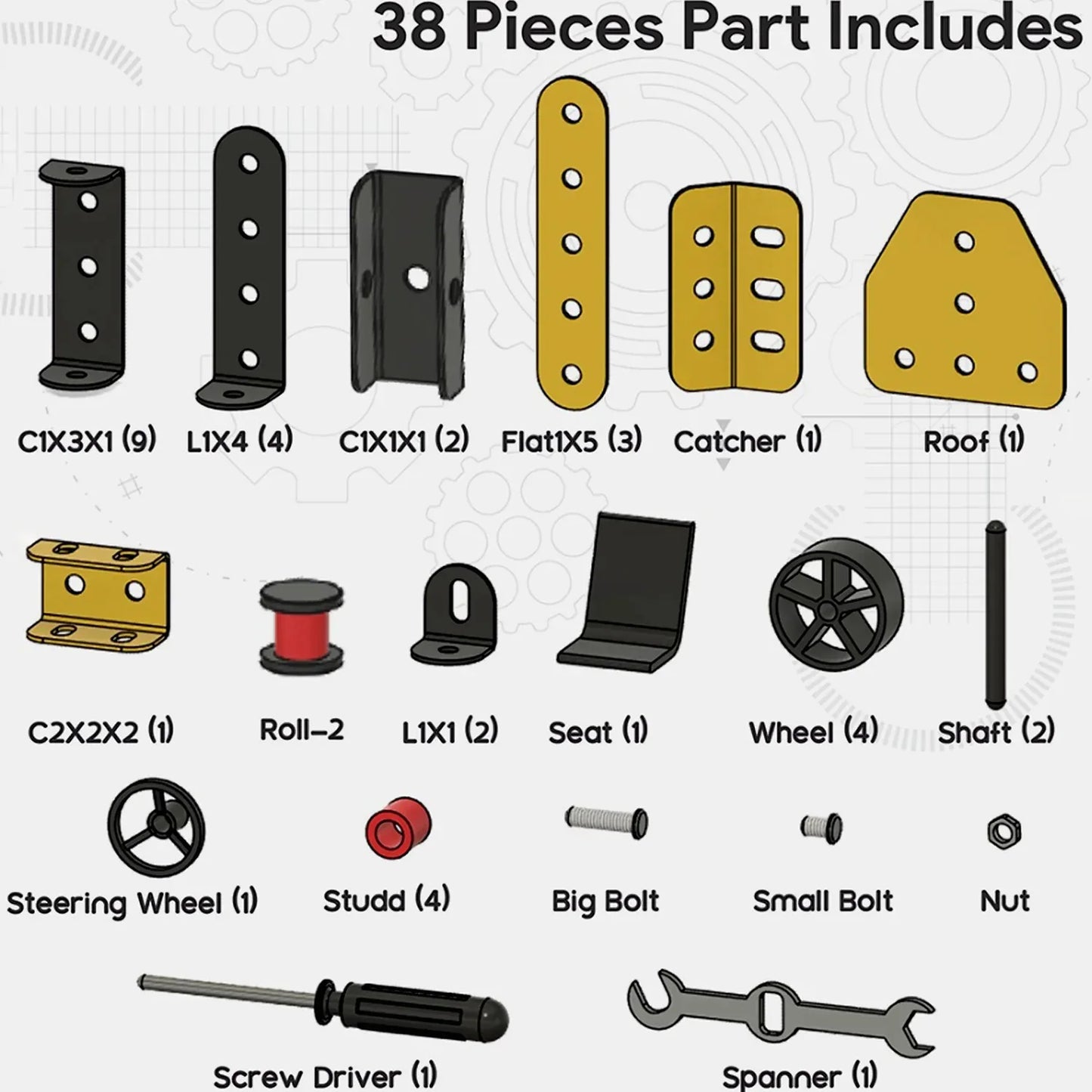 Aditi Stem Educational Mecha Racer Diy Construction Kit - Zidbik
