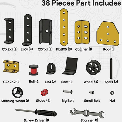 Aditi Stem Educational Mecha Racer Diy Construction Kit - Zidbik
