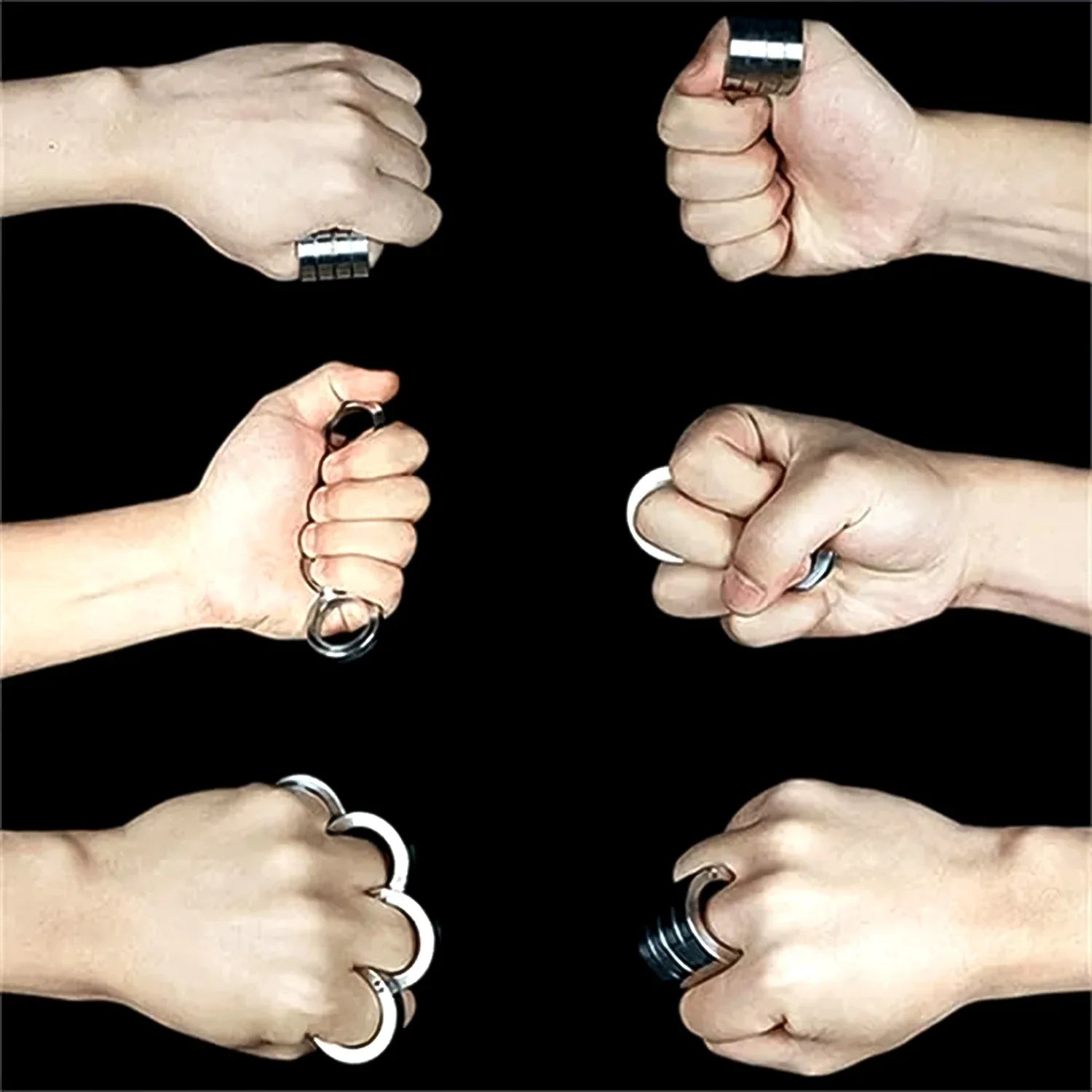 Portable 4 Finger Ring Unique Rotating Folding Ring (1 Set) - Zidbik