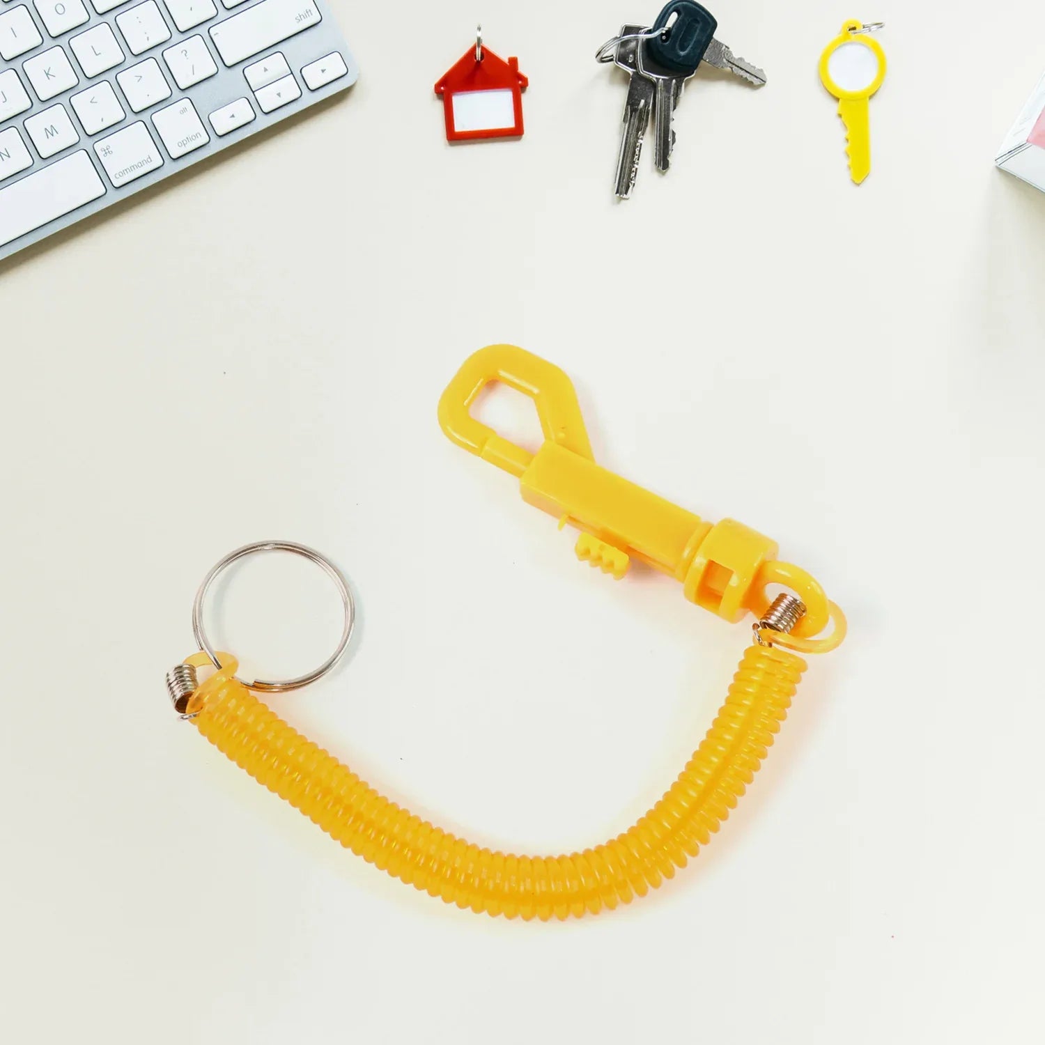 Coiled Retractable Keychain - (1 Pc) - Zidbik