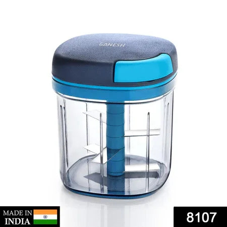 8107 Ganesh Master Chopper With 5 Stainless Steel Blades Xl Large Jumbo Chopper (900 Ml) - Zidbik