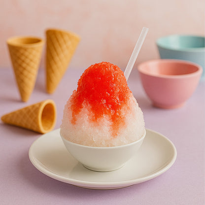 Manual Ice Crusher  Snow Cone Maker With Hand Crank - Zidbik