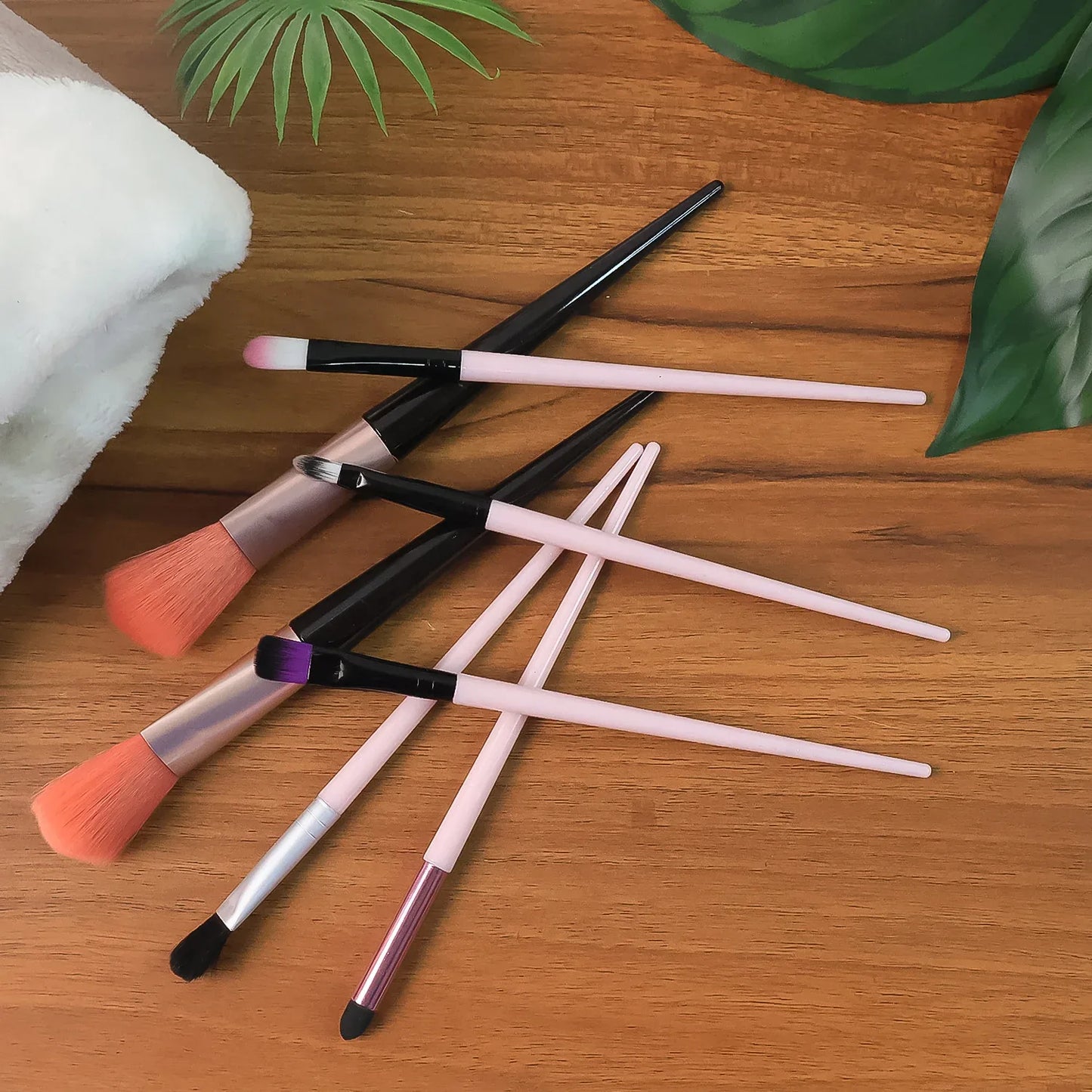 Professional Soft Makeup Brush Set (7 Pc) - Zidbik