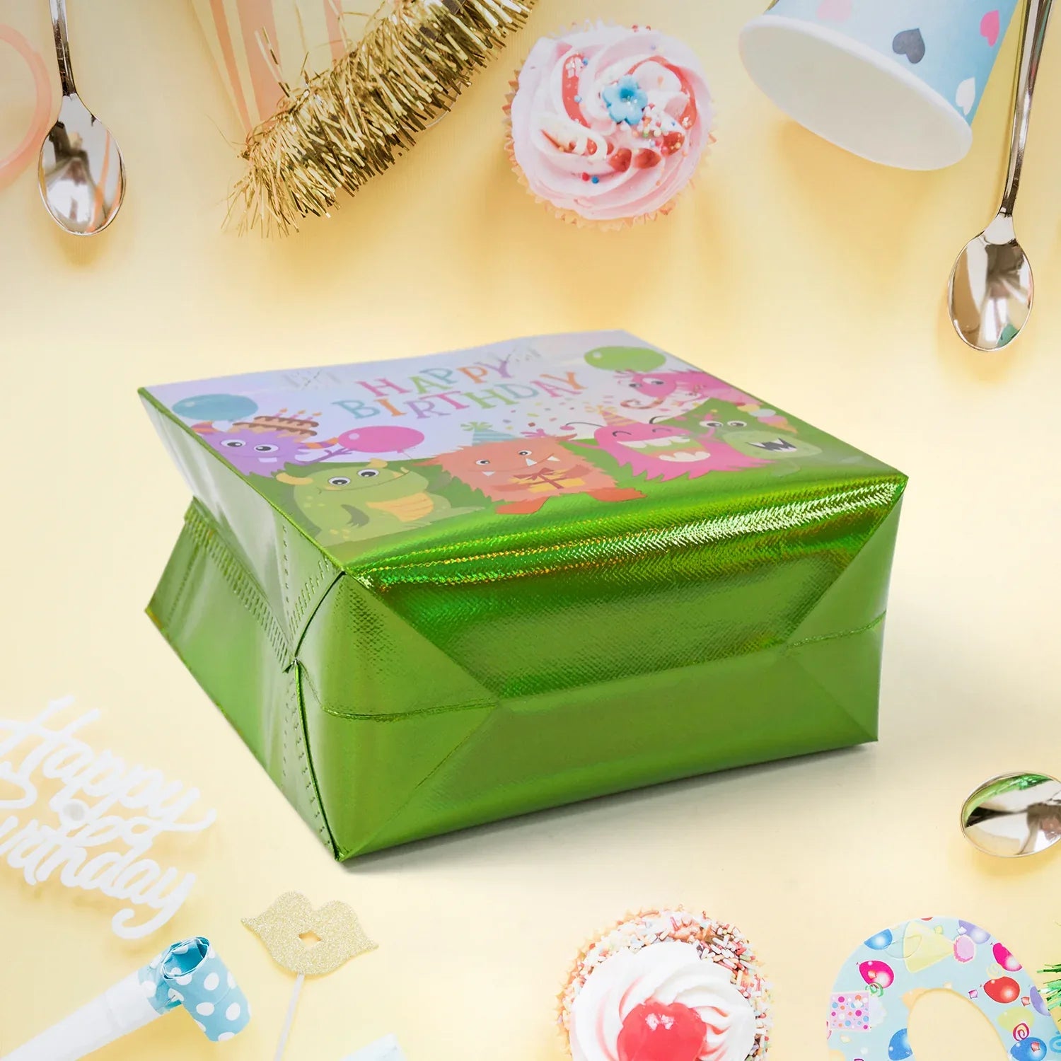 Birthday Gift Bag Reusable Party Gift Bags (1 Pc Mix Design) - Zidbik