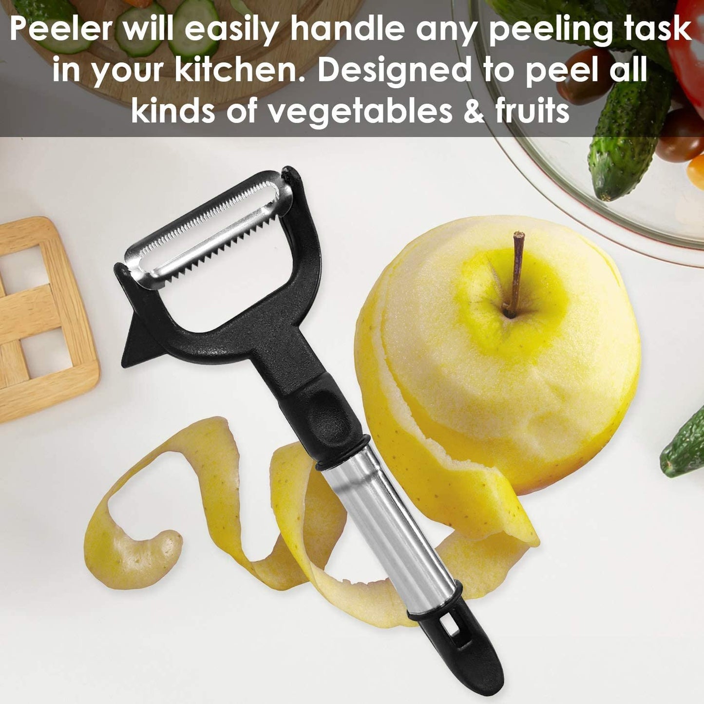 2618 2-in-1 Double Julienne And Vegetable Peeler - Zidbik