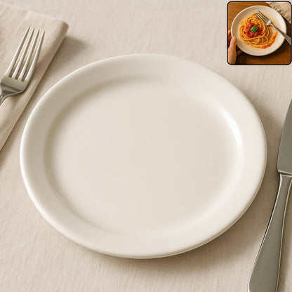 Plastic Round Dinner Serving Plate 23 Cm (1 Pc) - Zidbik