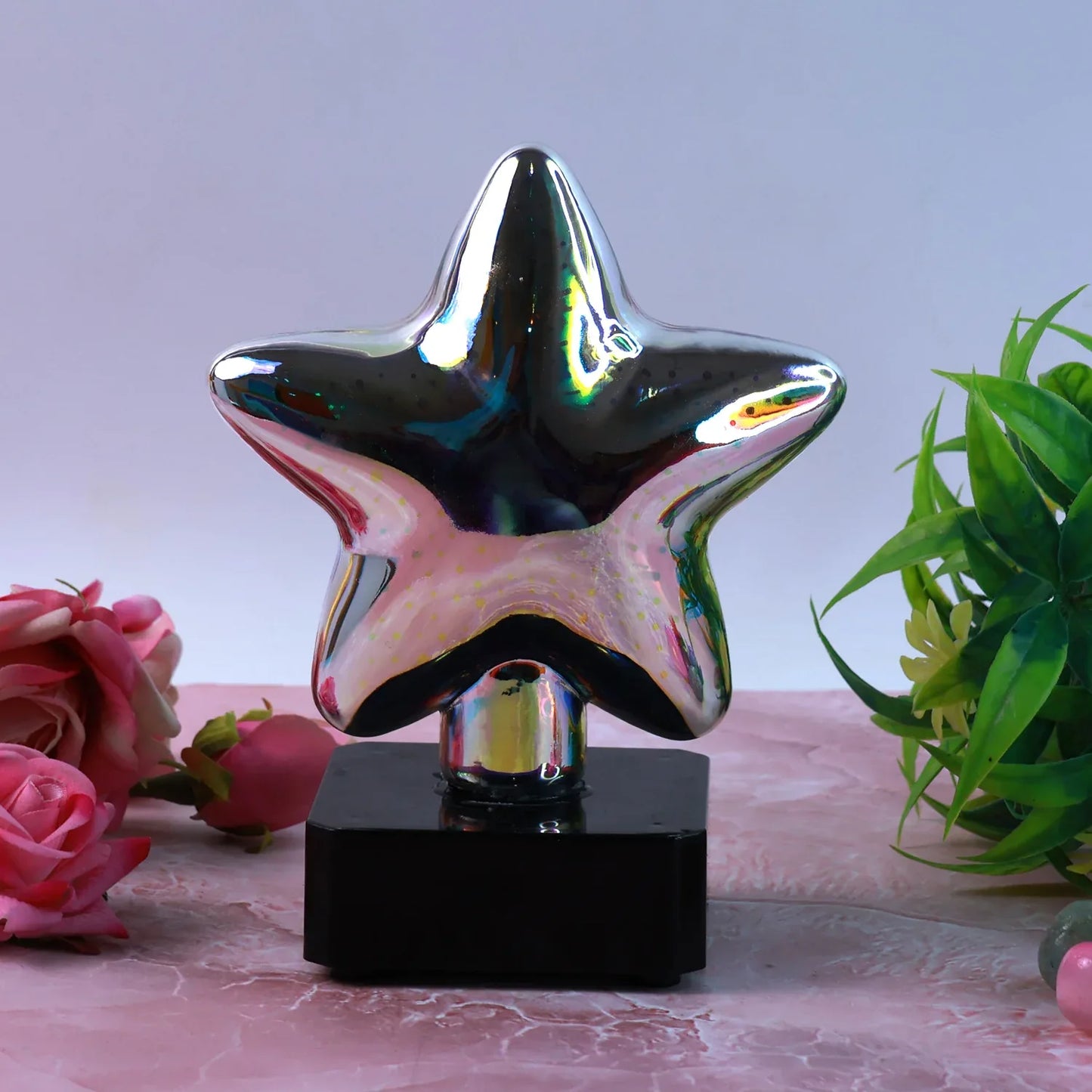 Star-shaped 3d Illusion Decorative Led Night Lamp (1 Pc) - Zidbik
