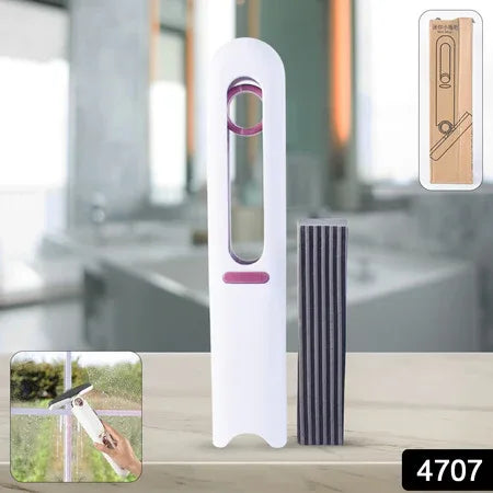4707 Portable Self-squeeze Short Mop Mini Hand Wash-free Strong Absorbent Mop With 1 Cotton Head Cleaning Sponge For Bathroom Kitchens Table - Zidbik