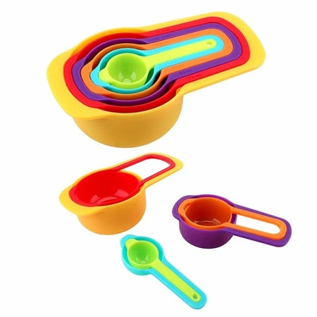 0811 Plastic Measuring Spoons For Kitchen (6 Pack) - Zidbik