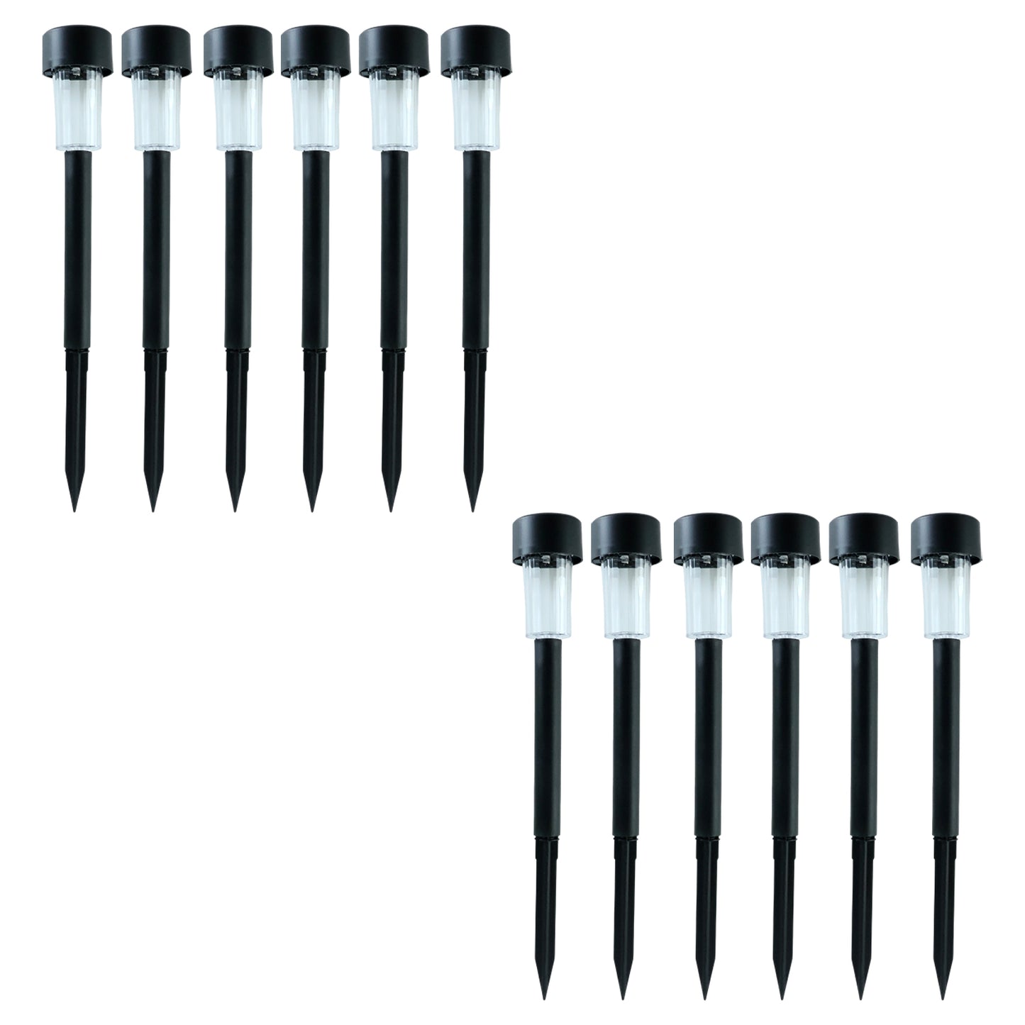 Solar Powered Lawn Pathway Light Set (12 Pcs Set)