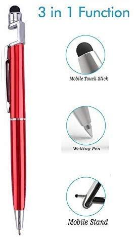 1594 3 In 1 Ballpoint Function Stylus Pen With Mobile Stand - Zidbik