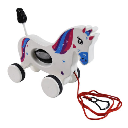 Pull Along Toy Unicorn Pull String Toys For Babies - Zidbik