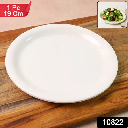 Plastic Round Dinner Serving Plate 19 Cm (1 Pc) - Zidbik