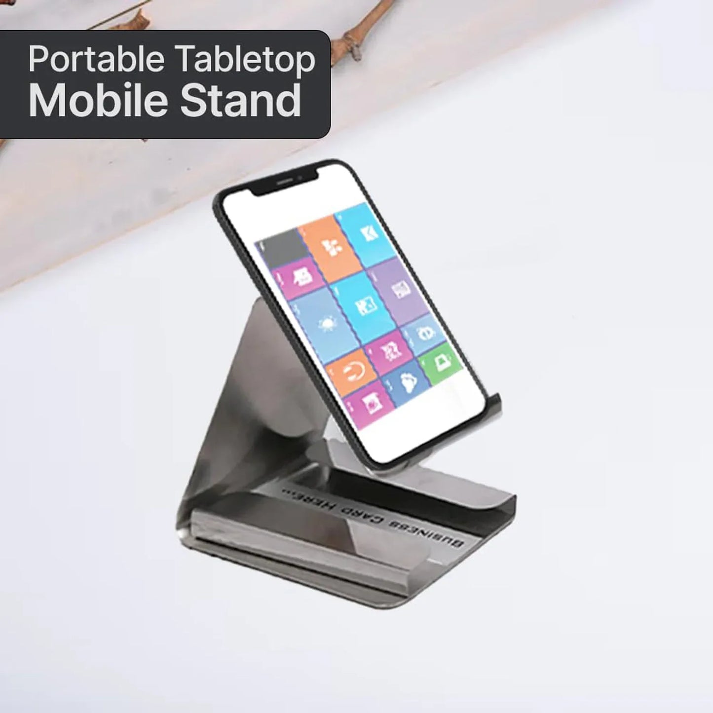 Premium Small Desktop Mobile Phone Stand Holder For Smartphones (1 Pc) - Zidbik