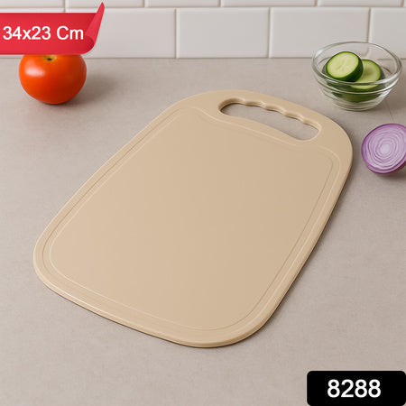 Durable Plastic Chopping Board 34x23 Cm (1 Pc) - Zidbik