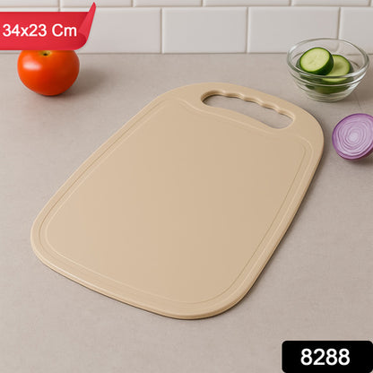 Durable Plastic Chopping Board 34x23 Cm (1 Pc) - Zidbik
