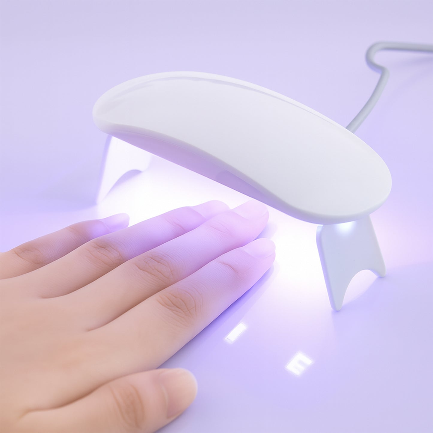 Mini Portable Uv Led Nail Lamp For Gel Nail Polish Curing (1 Pc) - Zidbik