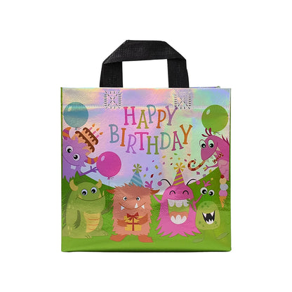 Birthday Gift Bag Reusable Party Gift Bags (1 Pc Mix Design) - Zidbik
