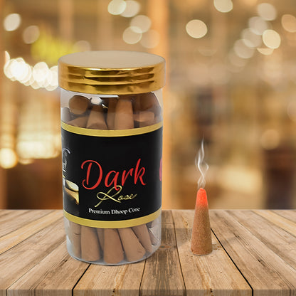 Dark Rose Dhoop Cones Premium Dark Rose Dhoop (120 Gm.) - Zidbik