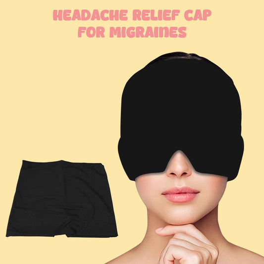 Headache Relief Cap - Migraine Hat (1 Pc Black Color)