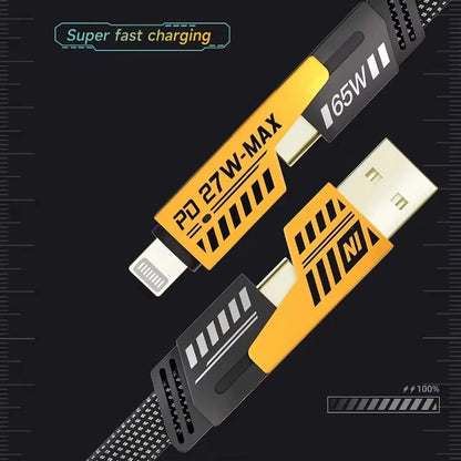 4 In 1 Fast Charging Cable (1 Pc Loose) - Zidbik