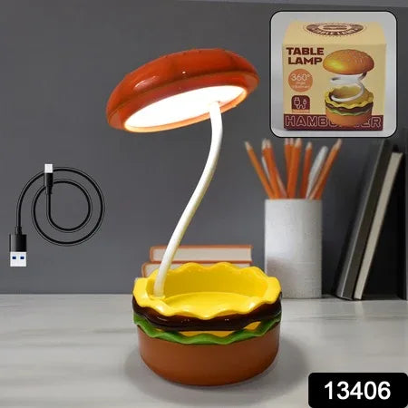 Burger Delight Folding Led Night Lamp (1 Pc) - Zidbik