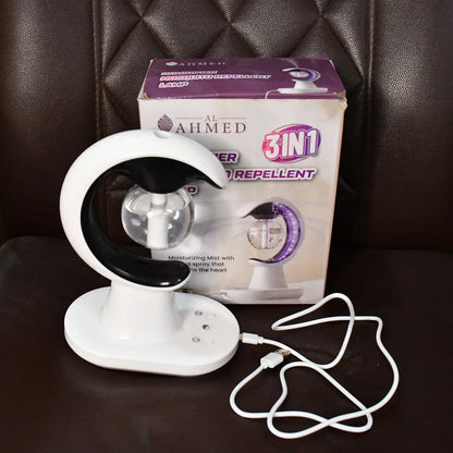 3-in-1 Led Lamp With Humidifier And Mosquito Repellent (1 Pc) - Zidbik